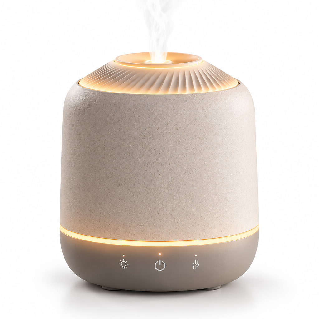 Talvexiq™ HaloScent 500 Aroma Diffuser – 17 oz Ultrasonic Essential Oil Diffuser with Timer & Warm Ambient Glow