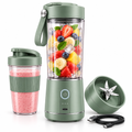 Talvexiq™ BlendGo 16 Portable Blender – 16 oz USB-C Rechargeable Personal Smoothie Blender with 6-Blade System & Travel Lid