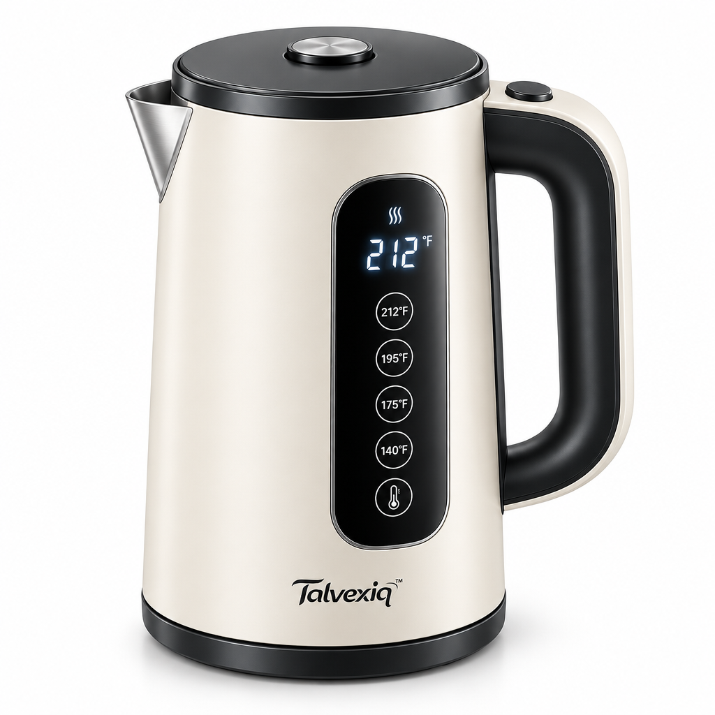Talvexiq™ HeatPod 20 Mini Electric Kettle – 20 oz Compact Stainless-Steel Kettle with Digital Temperature Control & Keep Warm